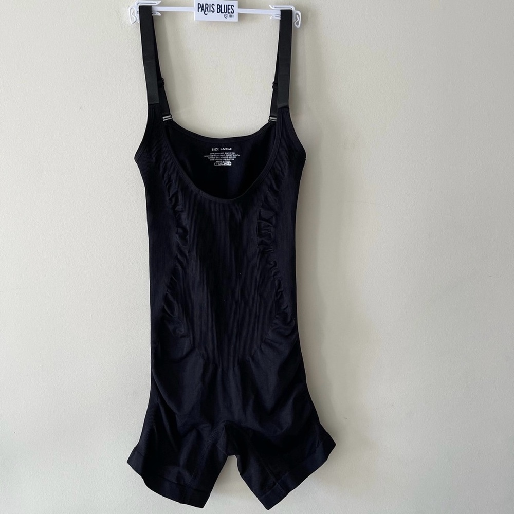 Paris Blue Black Slim Shape and Wear your Own Bra Bodysuit